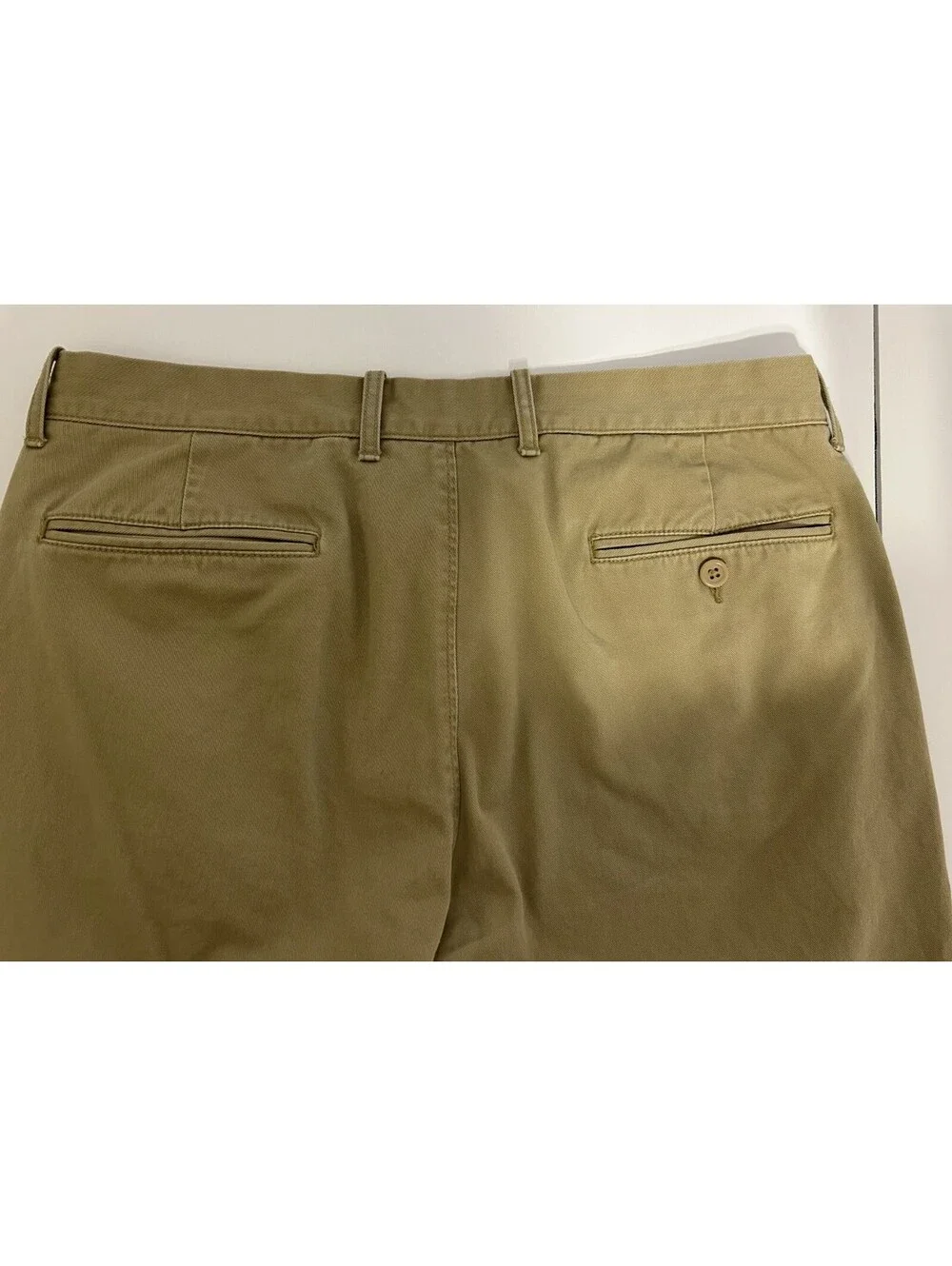 J Crew The Sutton 33X32 Tan Men's Chino Pants Flat Front Casual